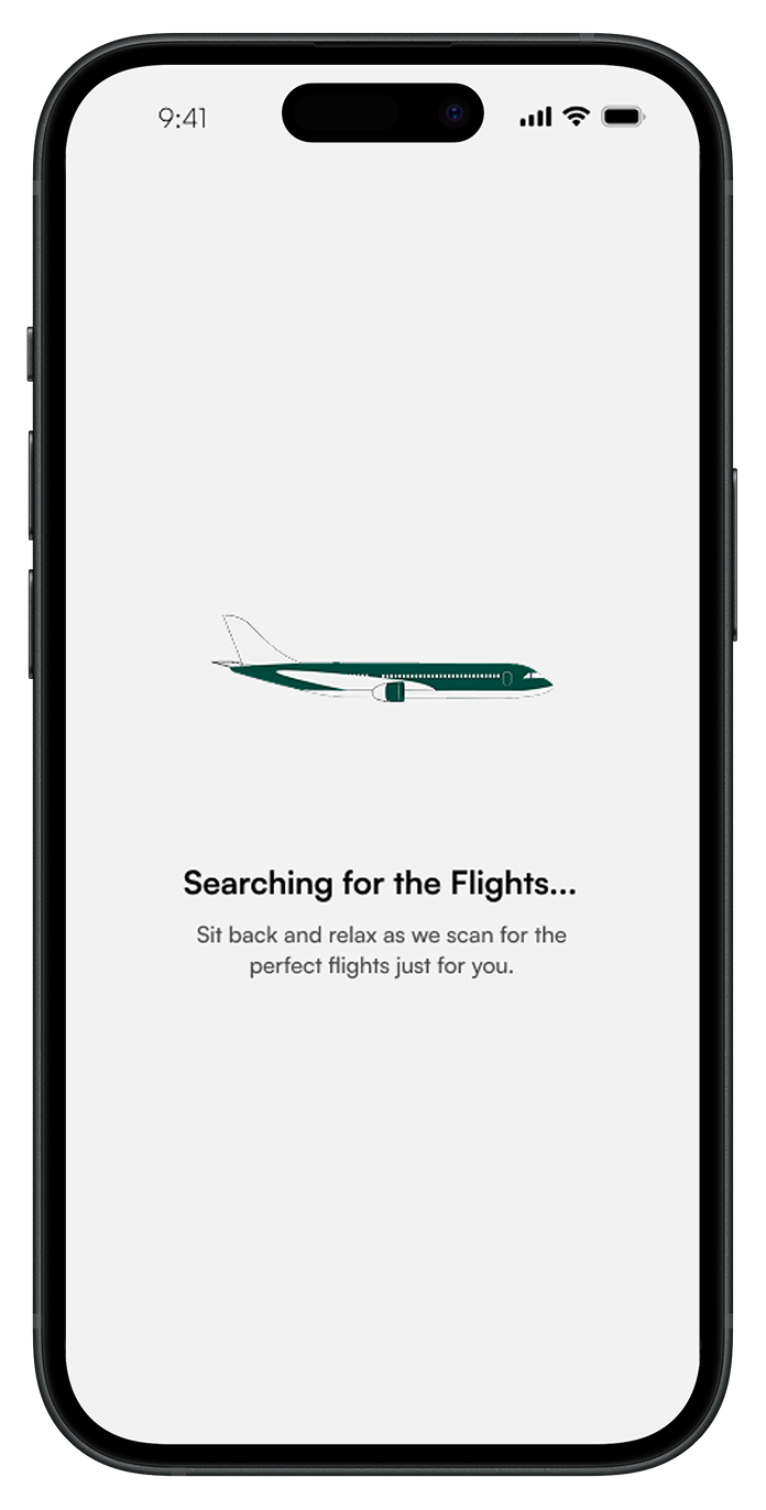 Globethrough Flight Search Loading